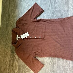 Brown Short Sleeve Polo Shirt